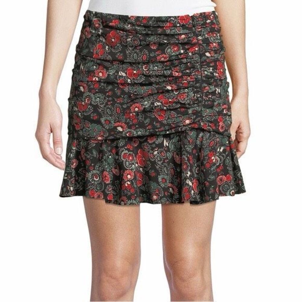 Veronica Beard Noon Floral Silk Mini Skirt Size 2 NWOT